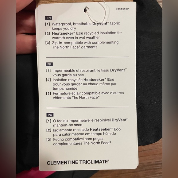 NEW The North Face Youth Clementine Triclimate 3-in-1 waterproof ski jacket - Picture 3 of 3